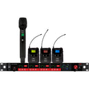 Galaxy Audio CSL4-HBBBM 4-Channel Digital Wireless System with 1 Handheld Microphone & 3 Bodypack Transmitters (516 to 558 MHz)