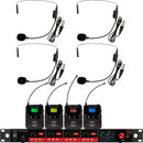 Galaxy Audio CSL4-SSSSM 4-Channel Digital Wireless Headset Microphone System (516 to 558 MHz)