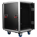 Gator EXPO Series 16U Slam Rack with Hideaway Sliding Lids