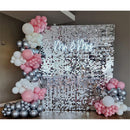 Kate Backdrop Shimmer Wall Backdrop (Silver, 6 x 6')