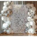 Kate Backdrop Shimmer Wall Backdrop (Silver, 6 x 6')