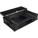 ProX Gig-Ready Series Flight Case for DDJ-FLX10 / REV5 / REV7 / GRV6 DJ Controllers with Laptop Shelf, Wheels, and LED (All-Black, 2 RU)