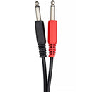 Pearstone Dual RCA to Dual 1/4" TS Cable (3')