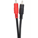 Pearstone Dual RCA to Dual 1/4" TS Cable (3')