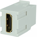 Simply45 HDMI Female to Female Keystone Coupler (White, 10-Pack)