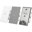 AVPro Edge ConferX Low-Profile USB-C Wall Plate Cover for ConferX Wall Plate TX (Steel)