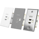 AVPro Edge ConferX Low-Profile Dual HDMI Wall Plate Cover for ConferX Wall Plate TX (Steel)