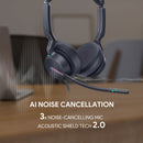 Yealink UH46 Stereo USB-C/A Headset for Unified Communications