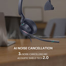 Yealink UH46 Mono USB-C/A Headset for Microsoft Teams
