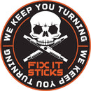 Fix It Sticks Skull Circle Hook-and-Loop Patch