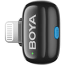 BOYA mini 2 2-Person Wireless Microphone System with One Receiver with Lightning Connector (Black, with Charging Case)