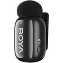BOYA mini 2 2-Person Wireless Microphone System with One Receiver with Lightning Connector (Black, with Charging Case)