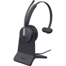 Yealink BH70 Mono Wireless Bluetooth Headset for Microsoft Teams with USB-C/A Adapter & Charging Stand