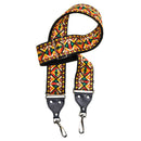 Jodi Head Woven 2" Brocade Vintage 70s Pattern Camera Strap (Brown, Tan & Yellow)