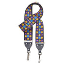 Jodi Head Woven 2" Brocade Vintage 70s Pattern Camera Strap (Purple, Orange & Pink)