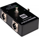 Sescom Passive Balanced Audio XLR A/B Reverse Gender Footswitch with Toggle Switch for Disconnect