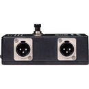 Sescom Passive Balanced Audio XLR A/B Reverse Gender Footswitch with Toggle Switch for Disconnect