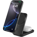 Belkin 2-in-1 25W Foldable Magnetic Qi2 Charging Stand (Black, Round Form)