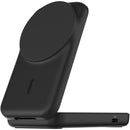 Belkin 2-in-1 25W Foldable Magnetic Qi2 Charging Stand (Black, Round Form)