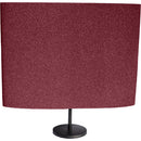 Auralex DeskMAX Portable Nearfield Two Acoustic Panels and Stands Kit (Burgundy)