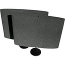 Auralex DeskMAX Portable Nearfield Two Acoustic Panels and Stands Kit (Charcoal)