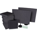 Auralex Acoustic Panel Podcast Starter Kit with Two DeskMAX Home Office Panels (Charcoal)