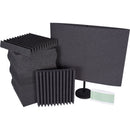 Auralex Acoustic Panel Podcast Starter Kit with One DeskMAX Home Office Panel (Charcoal)