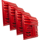 Auralex T'Fusor 3D Sound Diffusor Panels (Sports Car Red, 4-Pack)