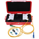 Platinum Tools Universal Launch Cable Box for Fiber Optic Testing (SC/APC to SC/UPC, 9um/SM)