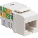 Platinum Tools Cat 6 Keystone Jack (White, 50-Pack)