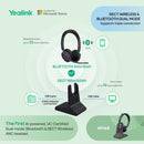 Yealink WH68 Stereo Wireless Headset with DECT and Bluetooth (Microsoft Teams)