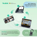 Yealink WH68 Stereo Wireless Headset with DECT and Bluetooth (Microsoft Teams)