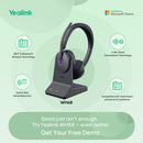 Yealink WH68 Stereo Wireless Headset with DECT and Bluetooth (Microsoft Teams)