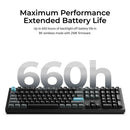 Keychron Q6 Ultra 8K Wireless Mechanical Keyboard (Black, Keychron Silk POM Red Switches)