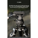 YC Onion Pineta Lite Tripod with Rubber Feet & FH75S Fluid Head