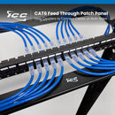 ICC 24-Port Cat 6 Feed-Through Patch Panel