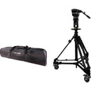 Prompter People PED-3300 Heavy-Duty Pneumatic Pedestal Video Tripod (30 lb Capacity)