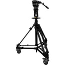 Prompter People PED-3300 Heavy-Duty Pneumatic Pedestal Video Tripod (30 lb Capacity)