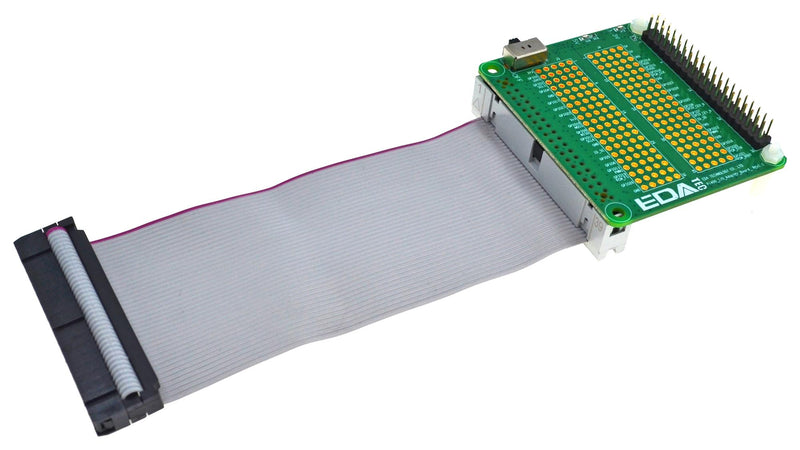 EDATEC ED-PI400PROT-G Ribbon Cable, 40Pin GPIO Protector, Grey, RaspberryPi 400 Board