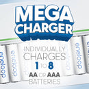 Panasonic eneloop Rechargeable Ni-MH Batteries with Charger (8 AAA Batteries)