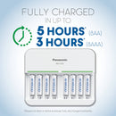 Panasonic eneloop Rechargeable Ni-MH Batteries with Charger (8 AAA Batteries)