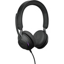 Jabra Evolve2 40 SE Stereo Wired On-Ear Headset (Microsoft Teams, USB-C/A, Black)