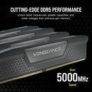 CORSAIR 32GB VENGEANCE DDR5 6000 MHz UDIMM Memory Kit (2 x 16GB, Black)