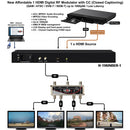 Thor 2-Channel HDMI CATV RF QAM/ATSC Modulator with IPTV Out