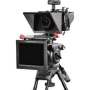 Prompter People Pocket Cue V2 Tablet Talent Monitor Teleprompter (Tablet Mini Sled Model, 15mm Rail Mount Kit)