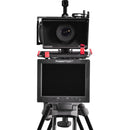 Prompter People Pocket Cue V2 Tablet Talent Monitor Teleprompter (Tablet Mini Sled Model, 15mm Rail Mount Kit)