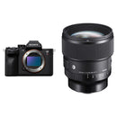 Sony a7R V Mirrorless Camera with Sigma 85mm f/1.4 Lens for Portrait Photography