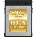 SUNEAST 160GB Ultimate Pro CFexpress Type B Memory Card (Gold Series)