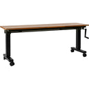 Wavebone Hover 1400 Adjustable Height Keyboard Stand (Length: 55", Walnut)