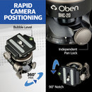 Oben BHC-20 Two-Way Ball Head with QR Plate